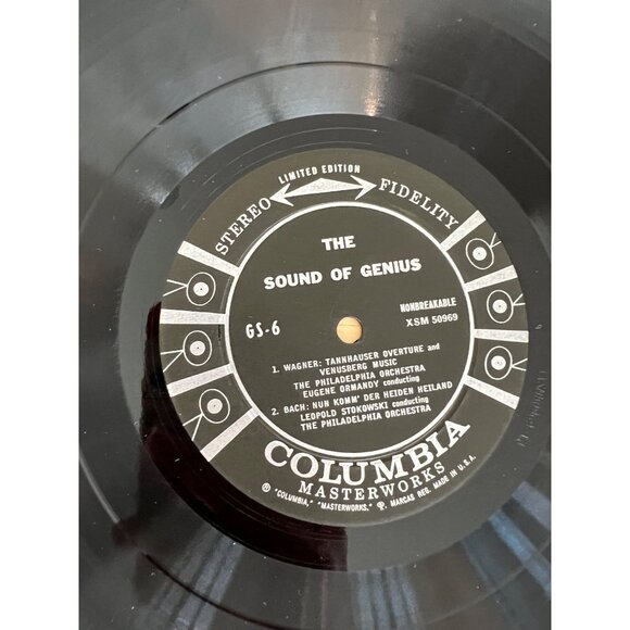 The Sound Of Genius Vinyl Record GS-6 Limited Edition Vintage Album - Picture 2 of 4